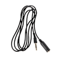 Miniatyrbillede 1 af 3: 3,5 mm han til hun 3-polet jackstik stereo lyd aux forlængerkabel ledning 1m