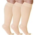 Miniatyrbild 2 av 2: Toe Wrap Plus Size Kompressionsstrumpor Elastiska Strumpor Hudfärg hudfärg 2XL