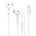 Miniatyrbillede 1 af 5: Lightning Øretelefoner iPhone Øretelefoner Hovedtelefoner Ørepropper med volumenknapper og mikrofon til iPhone 7 8 Plus X 12 13 14 11 Pro Max