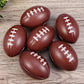 Miniatyrbillede 2 af 4: Fodbold Stressbold PU Skum Rugbybold Genvinder Langsomt Fodbold Super Bowl Fest Dekorationer 6 stk db[qb]