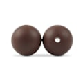 Miniatyrbilde 1 av 5: 50 stk/pakning Silikonperle 9/12/15MM Perle til smykkefremstilling Armbånd DIY Smokkkjede Halskjede Smykketilbehør chocolate