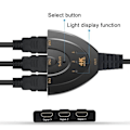 Miniatyrbild 4 av 5: CQBB HDMI-switch 4K, VILCOME 3-portars HDMI-switch 3x1 HDMI-splitter