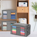 Miniatyrbillede 3 af 3: Dobbelt Vis Quilt Opbevaringspose Organizer-Grå