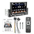 Miniatyrbillede 1 af 5: 1din 6,2 tommer skærm Carplay Android Auto Radio Bil Stereo Bluetooth Mp5 Afspiller 2usb Fm Modtager Hea
