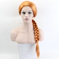 Miniatyrbild 1 av 5: Shrek Kvinna Prinsessan Fiona Cosplay Full Peruk Monster Fiona Party Cosplay Orange Brun Flätad Hårperuk (YJD)