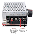 Miniatyrbillede 5 af 5: 7-70v 30a Pwm Dc Motorhastighedsregulator Afbryderkontrol 12v 24v 36v 48v Med 30 Amp Sikring