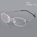 Läsglasögon Minne Titanium SILVER STYRKA-350 - Perfekt silver[qb] silver Strength-350