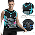 Miniatyrbilde 5 av 5: Ionic Shaping Vest Menn Body Shaper 2023 Ny Versjon Ionic Shaping Vest Menn Komfortabel Pustende Is Silke Stoff