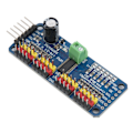Miniatyrbillede 4 af 8: PWM Servo Driver 16-kanals motordriverkortmodul IIC-interface PCA9685 til robot