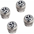 Miniatyrbild 1 av 3: Volkswagen 000071215D - Ventilhattar med VW-logotyp - För gummi- och metallventiler, 4 stycken