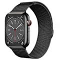 Pikkukuva 1 / 5: Milanese-silmukka ranneke Apple Watchille 44mm 40mm 45mm 49mm 41mm 38mm 42mm 44mm Rannekoru iwatch Series 9 3 6 5 SE 7 8 Ultra 2 starlight - musta black 42mm/44mm/45mm/49mm