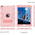 Miniatyrbild 6 av 7: Cantis skal för iPad 9:e generationen/iPad 8:e generationen/iPad 7:e generationen, tunt, mycket stöttåligt, robust skal med inbyggt Rose Gold