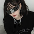 Pikkukuva 3 / 5: 80-luvun Futuristiset Sykloppi Cyberpunk-Visiirisunt Lasit Puoliläpinäkyvällä