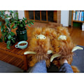 Miniatyrbillede 6 af 11: Highland Cattle Tøfler, Fluffy Skotske Highland Cow Tøfler Plush