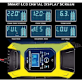 Miniatyrbillede 2 af 5: 6A/12V Smart Batterilader Bærbar Hurtig Motorcykel Lader wit