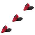 Miniatyrbillede 4 af 5: 1/2/3/5 sorte skoovertræk - Genanvendelige og skridsikre Nemme at vaske vinrøde L Størrelser 44-50 wine red L Sizes 44-50 3PCS