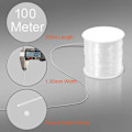 Miniatyrbild 3 av 5: 1 mm pärlad elastisk sladd, transparent elastisk sladd