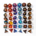Miniatyrbilde 3 av 5: 42-delt polyedrisk terning sett D20 D12 D10 D8 D6 D4 16 mm akrylterninger for Dungeons and Dragons DND terninger RPG MTG brettspill to farger