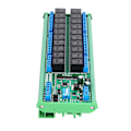 Miniatyrbild 2 av 5: Reläkontrollmodul TVS-överspänningsskydd 20-kanals reläkort 9600BPS justerbar data tid RS485 för smarta hem (24V)