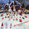 Miniatyrbillede 4 af 6: 2024 Julemandens Adventskalender, 24-Dages Adventskalender med Samleobjekt Julemandsdumme, Julemandsplys Blå Box
