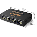 Miniatyrbild 3 av 5: Hdmi-splitter 1 in 4 ut, en minut fyra linjer