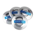 4-pack Volvo centrumkåpor – hjulnavemblem 56 mm Silver,Blå