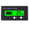 Miniatyrbild 3 av 5: LCD-batterikapacitetsindikator Digital voltmeter spänningsmätare M green null