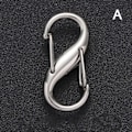 Miniatyrbilde 1 av 5: 5 stk. Karabinkrok i legering S-formet fjær åtte-tegns spenne Antall A 5 stk. A A 5PCS