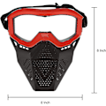 Miniatyrbillede 4 af 5: 2-pak taktisk maske kompatibel med Nerf Rival, Apollo, Zeus, Khaos, Atlas, Artemis Blasters Rival Maske