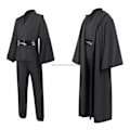 Miniatyrbillede 1 af 7: Mub- Obi wan Kenobi Premium Kvalitet Cosplay Kostume  sort Jedi Kåbe fra Star the Wars til Lightsaber Dueling Sort Black L