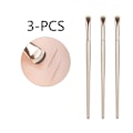 Miniatyrbilde 1 av 5: Oppgrader blad eyeliner børste ultra tynn fin vinkel flat øyenbryn børste under øye sminke børster presis detalj børste v Crescent eyeliner-3