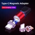 Miniatyrbilde 3 av 8: USB Type C Magnetisk Adapter 360° Roterende Magnetisk Telefonkabel Adapter Kobling