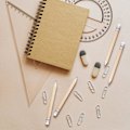 Miniatyrbilde 5 av 5: Mini blyanter 50-pakning med viskelær 10 cm kort treblyant for