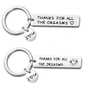 Miniatyrbilde 2 av 2: Valentine's Day Takk for alle orgasmene Nøkkelring Ornament Gave A
