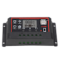 Miniatyrbillede 5 af 8: LCD Solar Charge Controller 5V /2.5A Dual USB PWM Cell Panel Controller Auto Identifikation 12V 24V10A