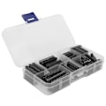 Miniatyrbilde 4 av 5: 66 stk IC-brikkesokkel Flat Pin DIP integrert kretskomponent sortimentsett 2,54 mm