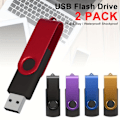 Miniatyrbilde 2 av 9: 2 pakker USB-minnepinne USB 3.0 2.0 Flash Drive Metall Pendrive Høyhastighets U-disk