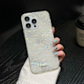 Miniatyrbillede 1 af 5: For iPhone 14 Pro Max Skal Korn Gradient Etui Glitter TPU Stødsikkert Cover Transparent