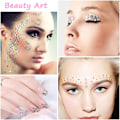 Miniatyrbilde 5 av 7: Rhinestone-klistremerker Selvklebende 3300 stk. Steiner 20 Ark Juveler Krystall Rhinestone-klistremerker 2/3/4/5/6mm 20 sheets
