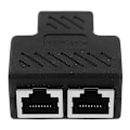 Pikkukuva 2 / 2: Ethernet-jakaja Internet-jakaja 1-2 Ethernet-kaapeli Splitter RJ45 Extender