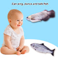 Miniatyrbild 3 av 9: Fladdrande Fisk Rörlig Fisk Plyschleksak med Ljus och Ljud Realistisk Fladdrande Fisk Vagglande Fiskleksaker Rörelse Katt Leksak Catnip