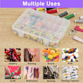 Miniatyrbillede 4 af 8: Snackboks med 24 rum, 2 transparente plader med låg til R[qb] 24 compartments