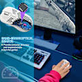 Miniatyrbillede 4 af 5: Honeycomb Trådløs Gaming Mus, RGB baggrundsbelysning og 7200 justerbar