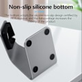 Miniatyrbillede 5 af 5: 1. aluminiumlegering oplader stand holder til ur opladning Crad Grå one size