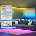 Miniatyrbillede 5 af 8: LED-strimmel LED TV-baggrundsbelysning Musiksynkronisering RGB Bluetooth-app
