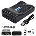 Miniatyrbild 1 av 5: Scart till HDMI-adaptrar Hd Video Audio-omvandlare USB-adapter