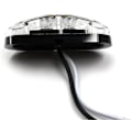 Miniatyrbilde 5 av 7: 10X 2 LED Sidemarkerlys 12/ 24V Tilhenger Sidelys Advarsels Hvit Lys for Lastebil Bobil Caravan White
