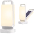 Miniatyrbillede 1 af 7: Camping Lanterne, Genopladelig Lys 2-i-1 Dæmpbar Udendørs Vandafvisende Udstyr med USB Opladning – Lanterner til Strømafbrydelser, Vandreture og Hjem