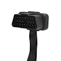Miniatyrbillede 5 af 8: 16-polet OBD2 Forlængerkabel Flad 1 til 2 Hun-stik Universal Bildiagnostisk Værktøj