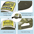 Miniatyrbillede 2 af 5: Baseball Cap Mesh Caps Unisex Broderet Bogstav Patch Casual Caps Hip Hop Solhat army green